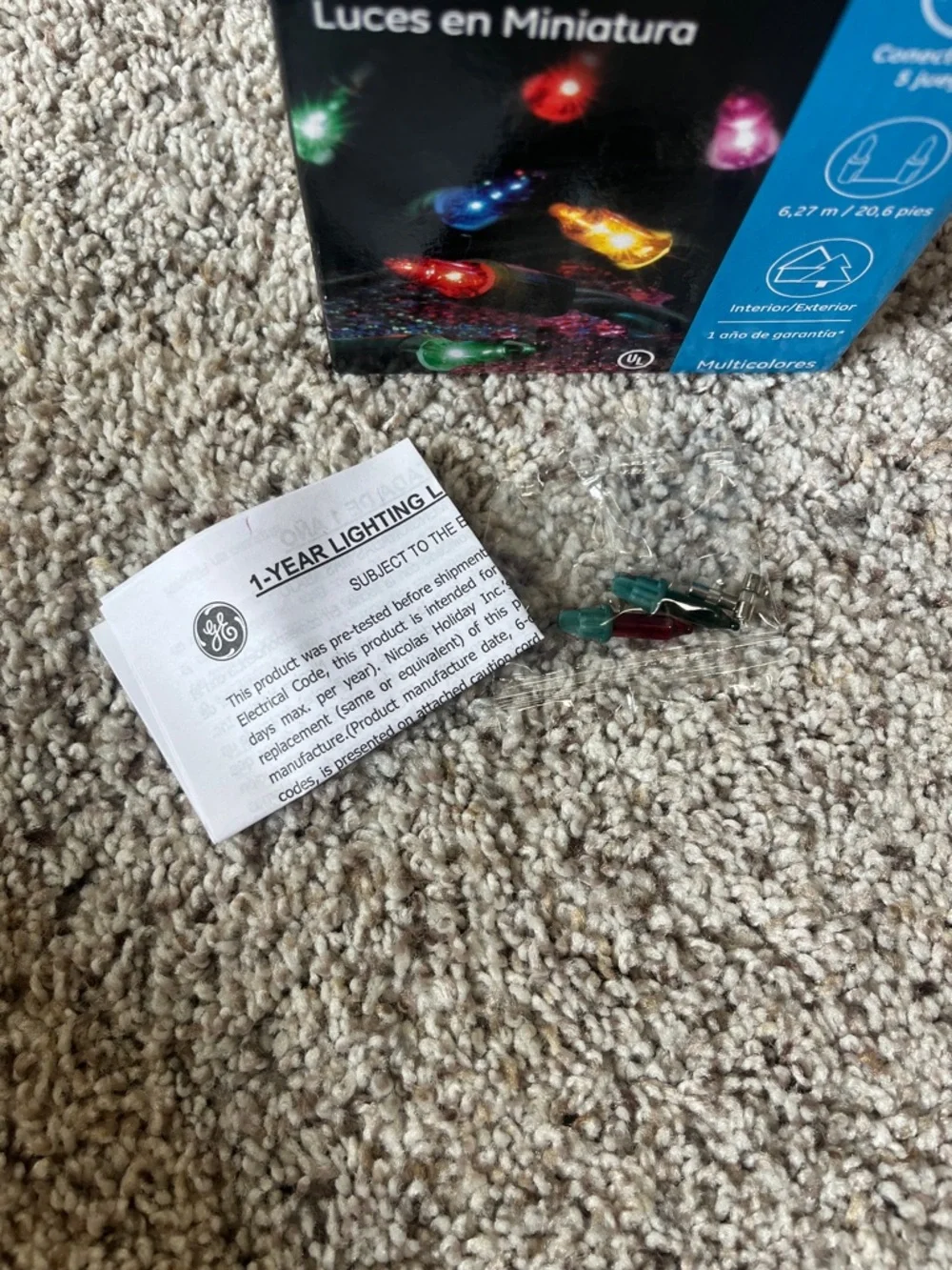 GE Multicolor 100-Count Miniature String Lights (non-LED)